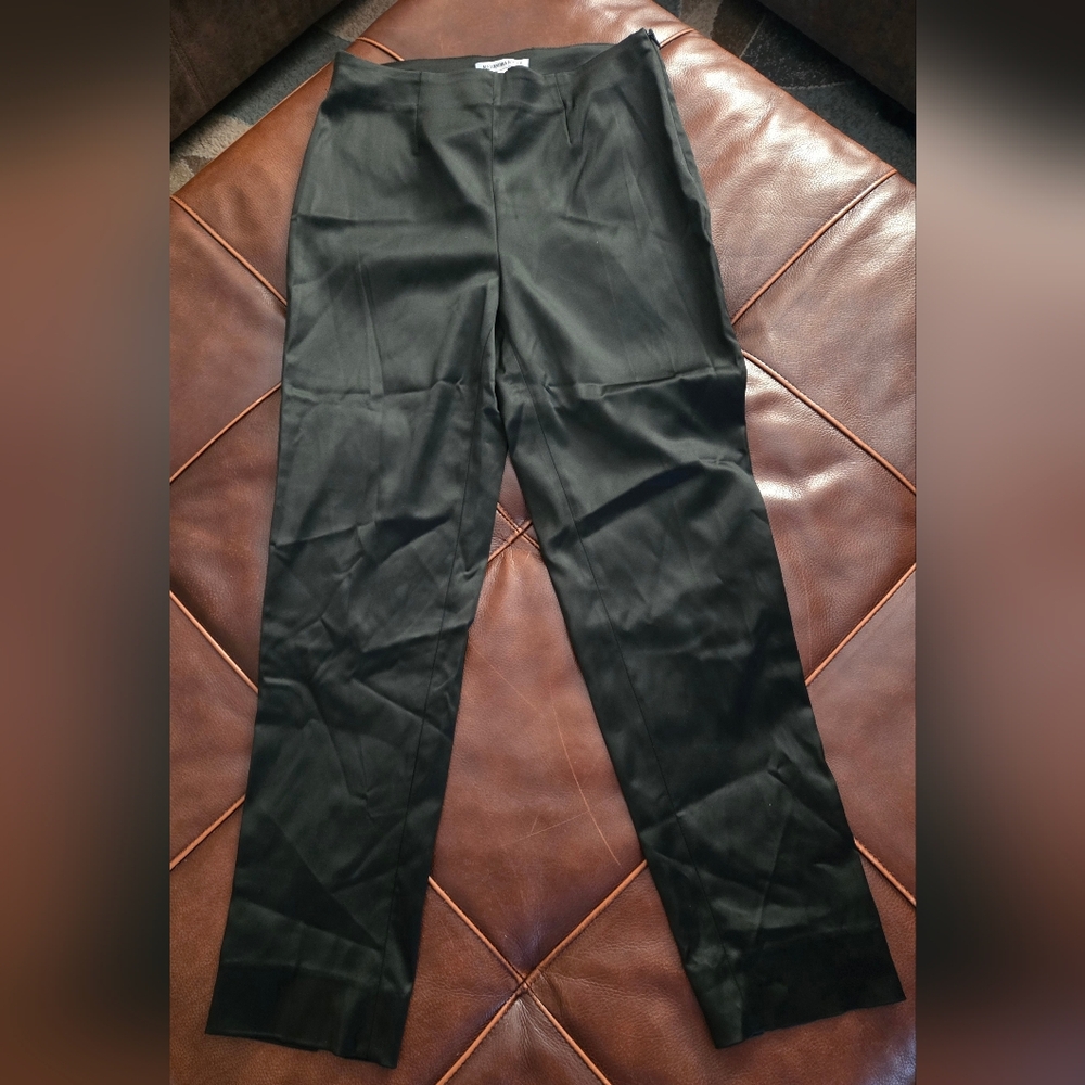 Alexadra Rosati Women's Black Satiny Pants Size 10 NWT